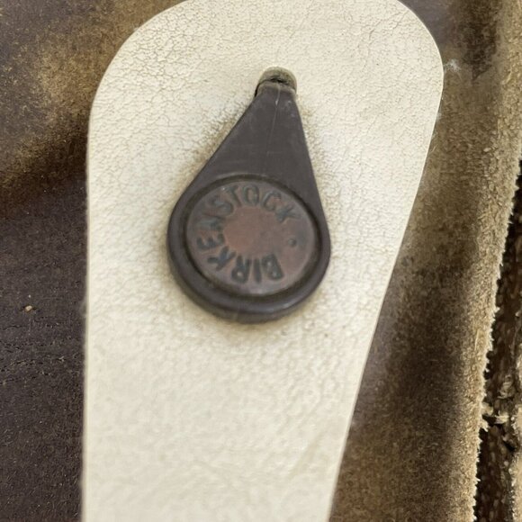 BIRKENSTOCK Womens Size 37 US 6.5 Leather THONG SANDALS LADIES Slippers - Picture 5 of 9